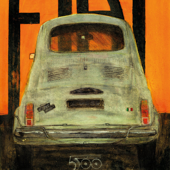 Vintage Fiat 500 art print